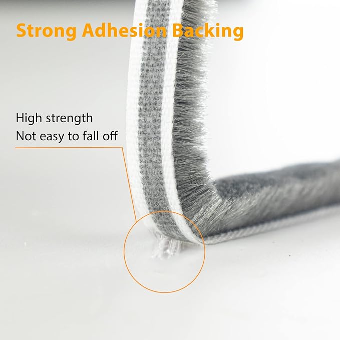 39.4FT Weather Stripping for Doors and Windows, Self-Adhesive Soundproofing - Image 3