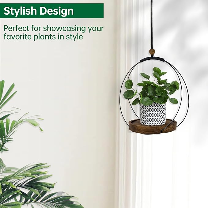 hismocal Hanging Planters for Indoor Plants, Plant Hanger - Image 6