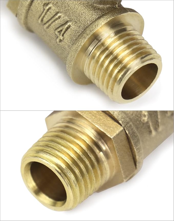 QWORK Ball Valve, 1/4" Male x Male NPT Thread Pipe Fitting Air Compressor Shut - Image 5