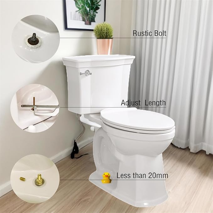 Yellow Duck Toilet Floor Bolt Caps, Ceramic Duck Toilet Bolt Covers - Image 5