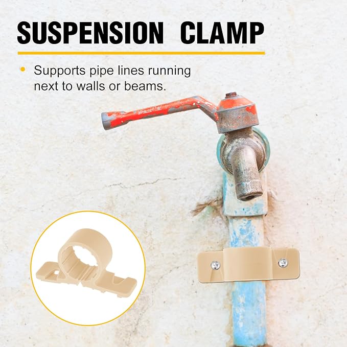 Briwooody 50 Pack 3/4 Inch Pex Pipe Clamps Pipe Supports Suspension Clamps | - Image 4