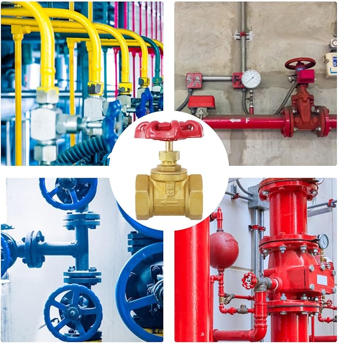 1Pcs Brass industrial Gate Valve DN25 1" Female - Image 6