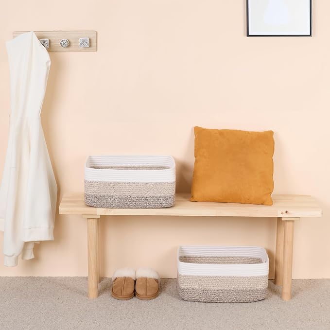 MiniArk Large Storage Baskets for Organizing, Baby Nursery, Toy Bins Box - Image 6