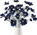6PCS Navy Blue Silk Cosmos Flowers 24'' Wild Flowers Artificial Fake Flowers by Fqueelvys
