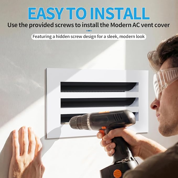 12x6 Modern AC Vent Cover, Decorative Air Vent Register Grille - Image 4