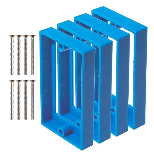 MAKERELE Single Gang Electrical Outlet Box Extender, 4 Pack | by MAKERELE