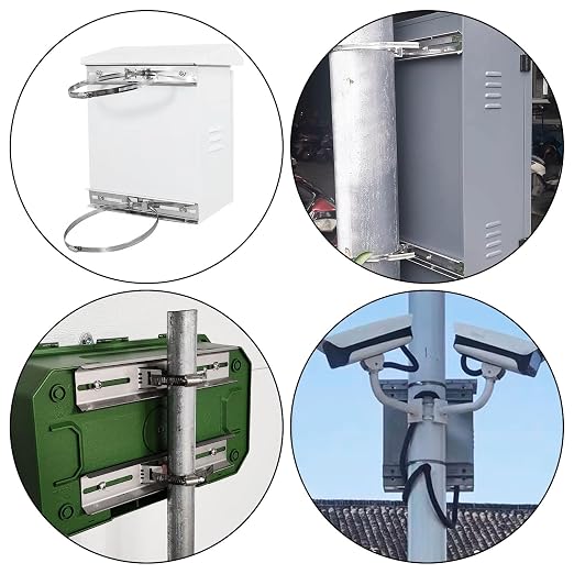 Pole Mounting Kits for Junction Box, Stainless Steel Pole Mount Bracket - Image 7