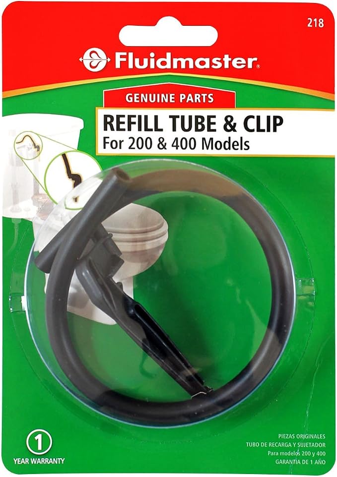 Fluidmaster 218 Toilet Refill Tube and Clip Replacement, - Image 3