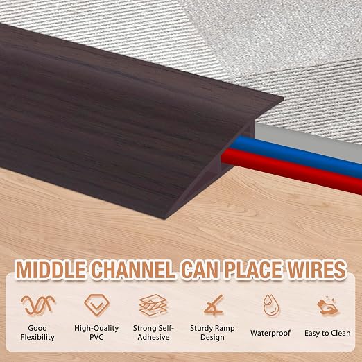 Floor Transition Strip Self Adhesive Vinyl Door Threshold Strip | Rubber - Image 3