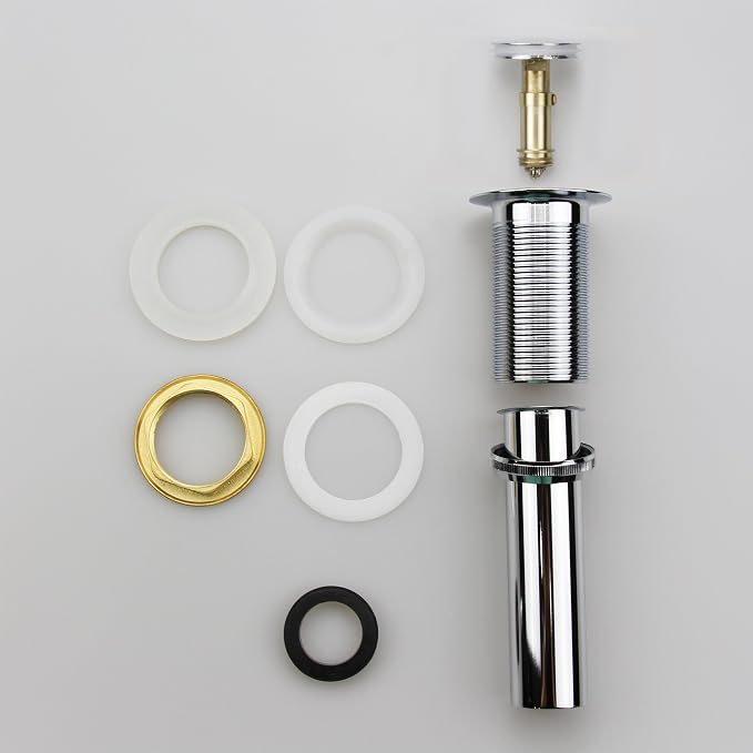 Bathroom Sink Pop Up Drain Assembly Without Overflow Fits 1.57 to 2.36 Inch - Image 5