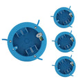4 Pack 1 Gang PVC Blue Round Ceiling Electrical Box, Old Work, 4.25" Dia by Unknown