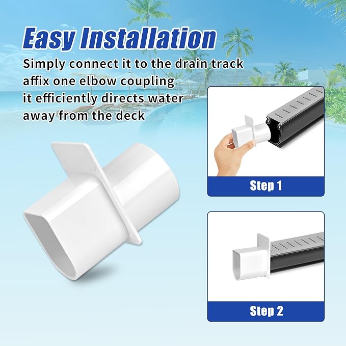 Deck Drain Adapter fit for Stegmeier Channel Drain | fit 1 1/2" Schedule 40 Pipe - Image 3