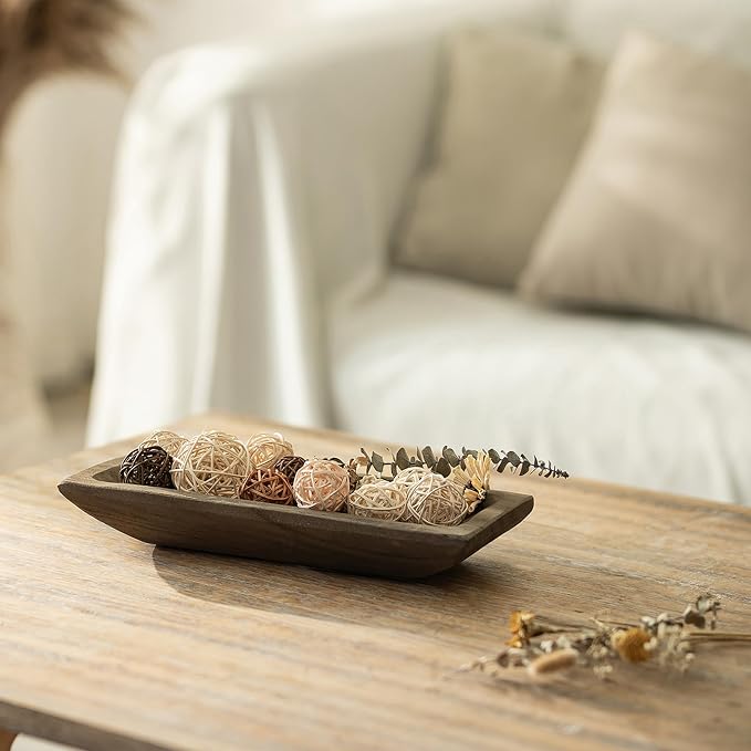 Hanobe Wood Decorative Dough Bowl - Image 6
