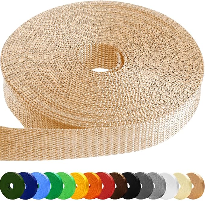 Webbing Strap, 3/4" to 2", 10-50 Yds, EDC gear, backpack repair and pet dog by TECEUM
