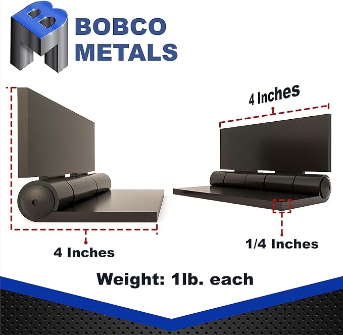 Heavy Duty Weldable 3 Pairs 4" x 4" Gate Hinges-Steel Butt Hinge/HVY Gates - Image 3