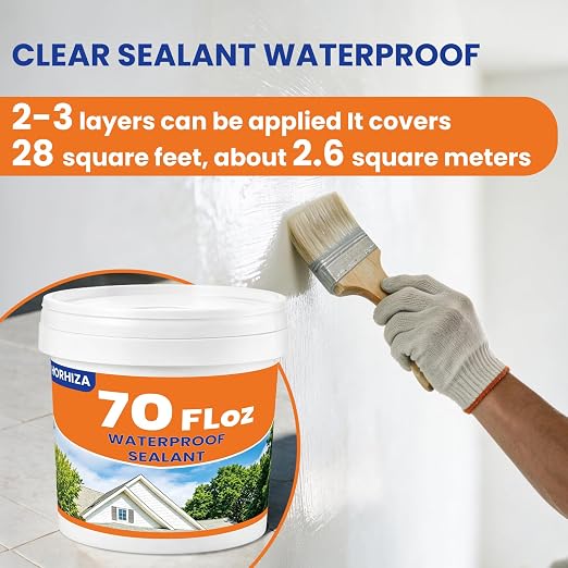 70 Oz Transparent Waterproof Sealant, Indoor & Outdoor - Image 2