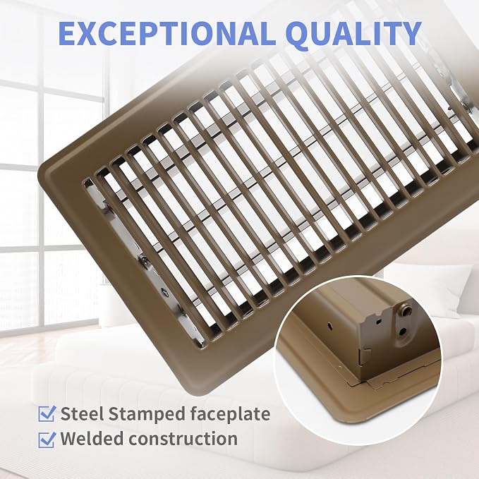 Howeall 6x10 Inch Floor Register - Image 2