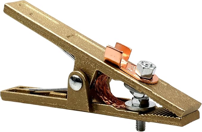 300-Amp Welding Ground Clamp, Brass A-shape Earth Clamp - Image 2