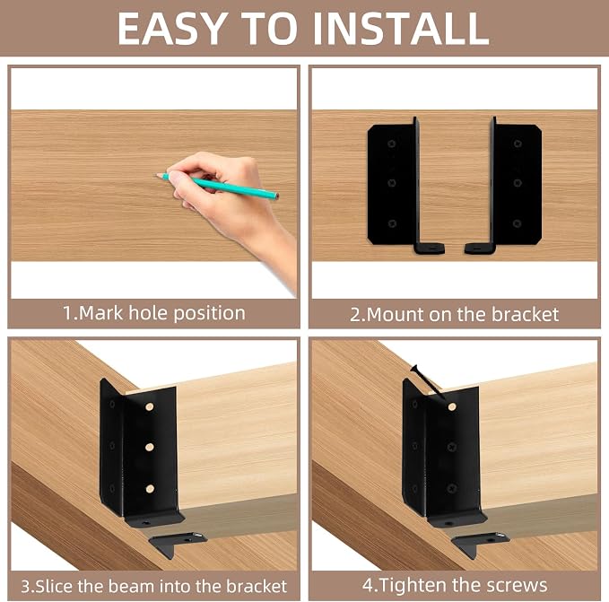 Split Mount Joist Hanger, 14 Gauge Joist Hangers Connectors - Image 6