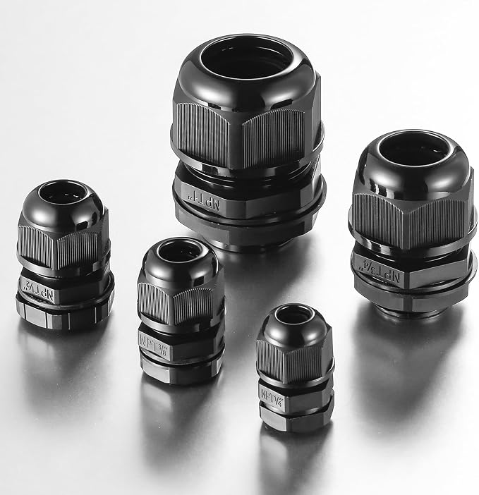 RTHIEAI 4 PCS 3/4" NPT Nylon Cable Gland Joints - Image 3