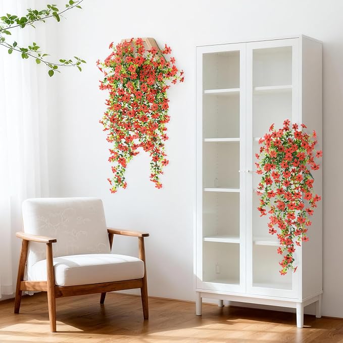 Artificial Fake Hanging Flowers Plants - Image 5
