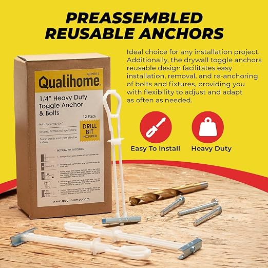 1/4”-20 Quick Easy Heavy Duty Toggle Anchors - Image 2
