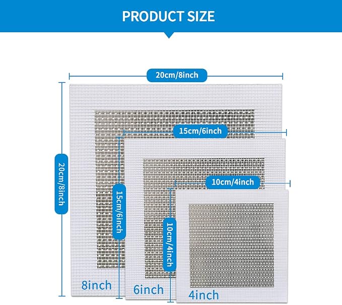 6 Inch 6Pack Drywall Patch Drywall Repair kit, Wall Repair Patch Kit, Patch - Image 7