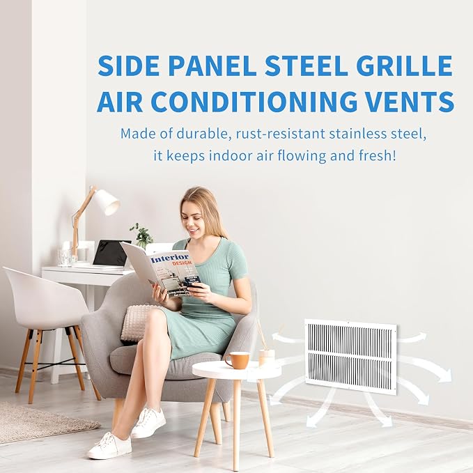 24x8 Return Air Grille, Air Return Vent Cover, AC Vent Cover, Cold Air Return - Image 4
