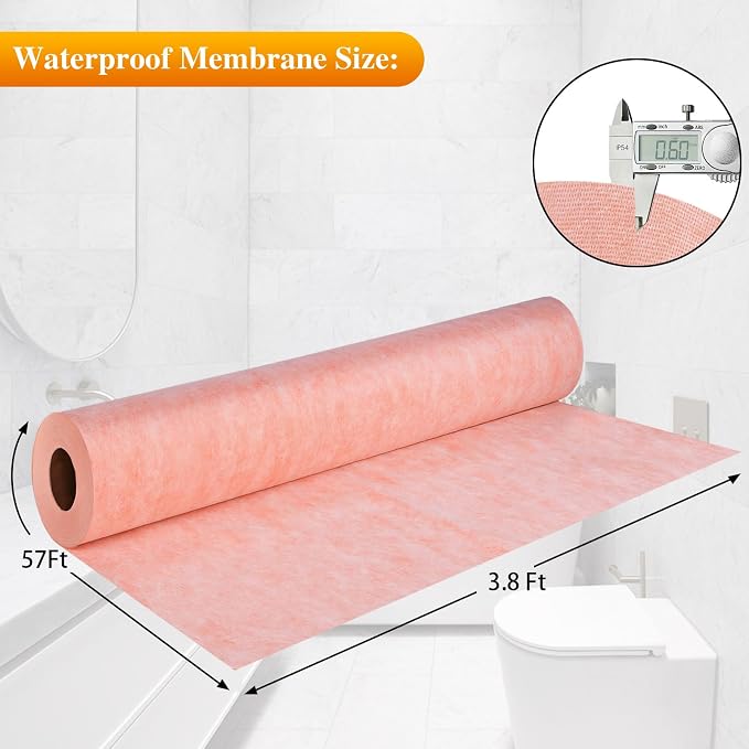 Waterproofing Membrane Band Tape, Shower Waterproof Membrane-3.8Ftx57Ft | - Image 2