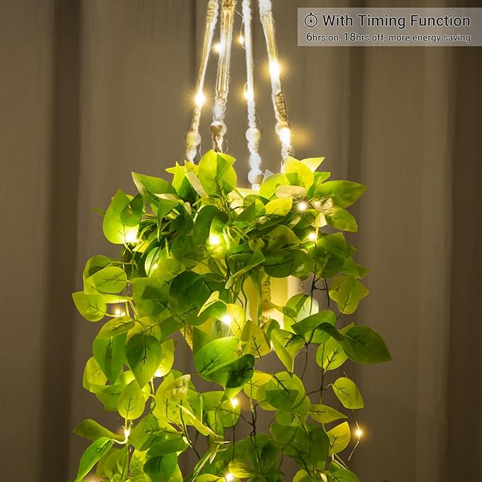 Mkono 2 Packs Fake Hanging Plant - Image 4
