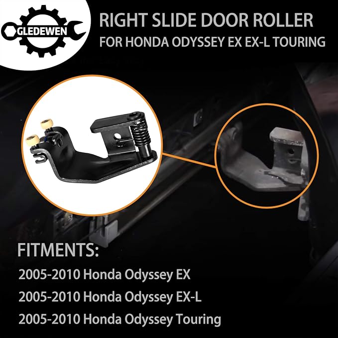 Right Slide Door Roller Assembly Passenger Side Upper Center Male Roller | - Image 3