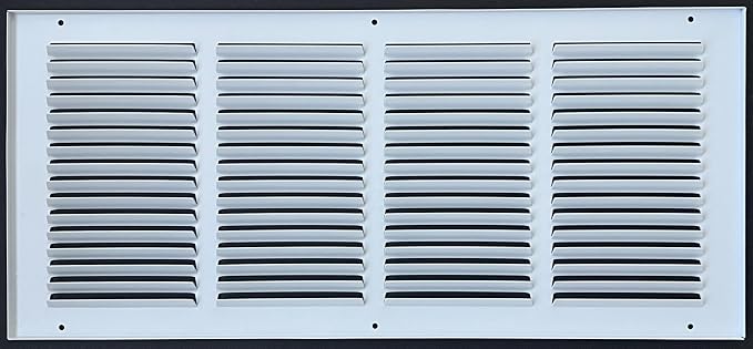 Fits 20x8 Duct Opening Stamped Steel Return Air Grille Vent Cover Grille - Image 2