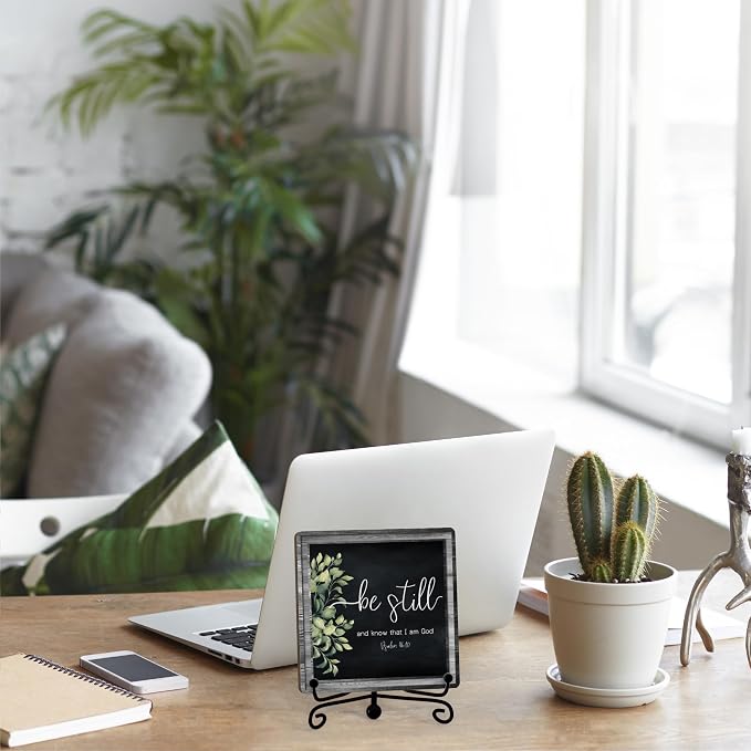 Home Decor, Farmhouse Be Still And Know That I Am God Shelf Decor - Image 5