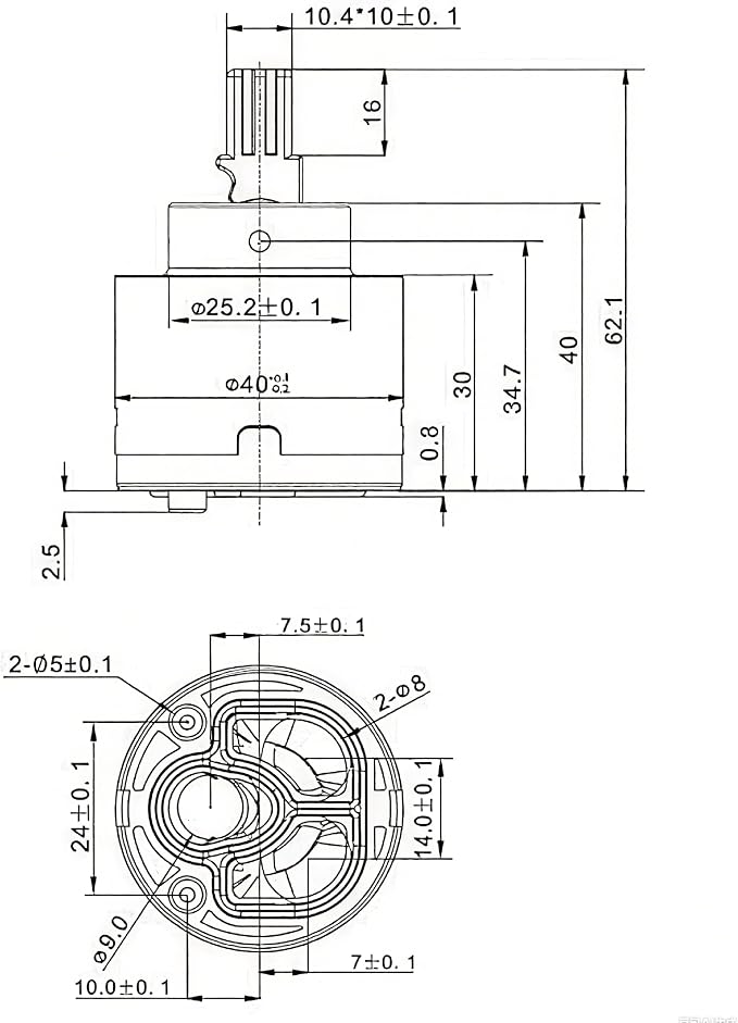 40mm Ceramic Faucet Cartridge, Replacement - Image 8
