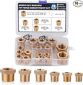 18PCS Brass Hex Reducer Bushing Fitting Kit, NPT Thread | 1/4" by Ailbiuko