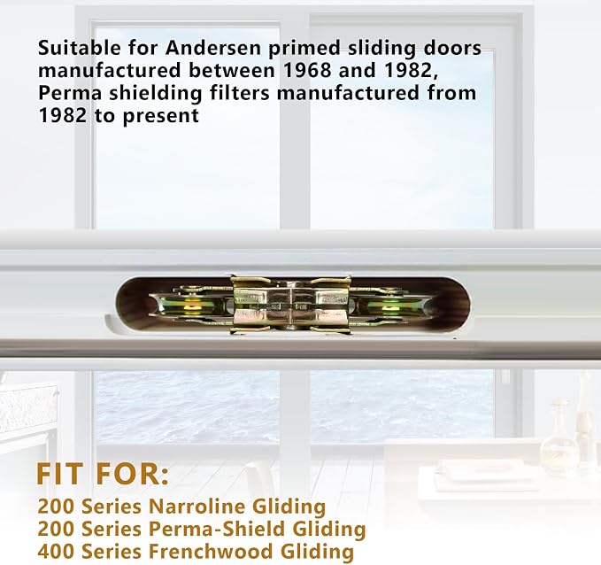 MaxxGeek Sliding Patio Door Tandem Roller Assembly Suitable - Image 4