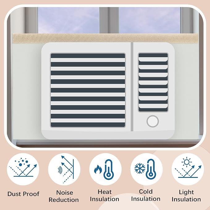 Pangda 4 Pcs Window Ac Insulated Foam Panels - Image 6