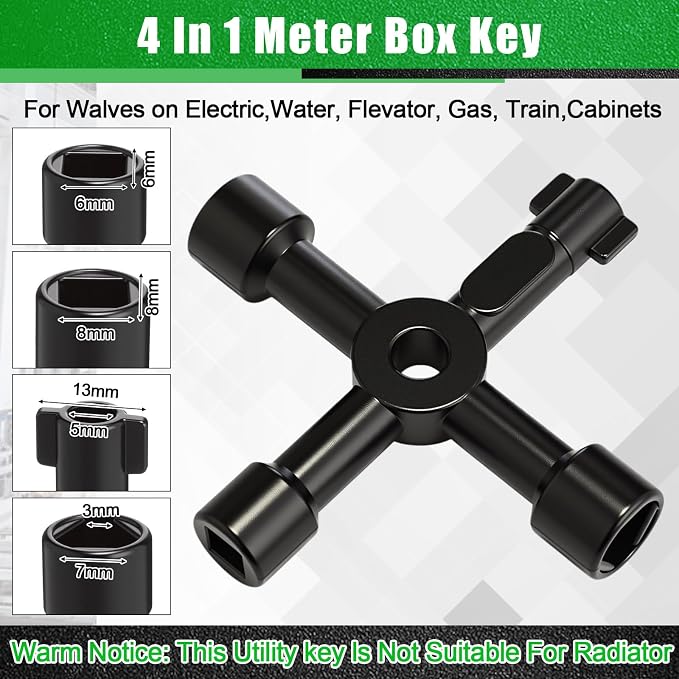 5 Pcs Angle Stop Wrench Kit Plumbing Tool, Compression Sleeve Puller - Image 5