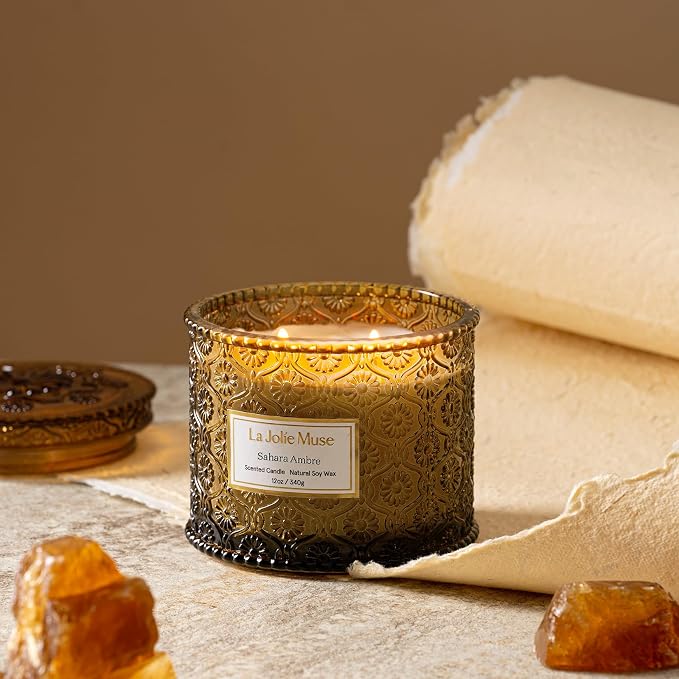LA JOLIE MUSE Sahara Amber Scented Candles - Image 2