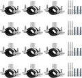 12 Pcs 1.3-1.4 Inch Split Ring Pipe Hanger, 32-36mm Heavy Duty Adjustable Pipe by AKIHISA