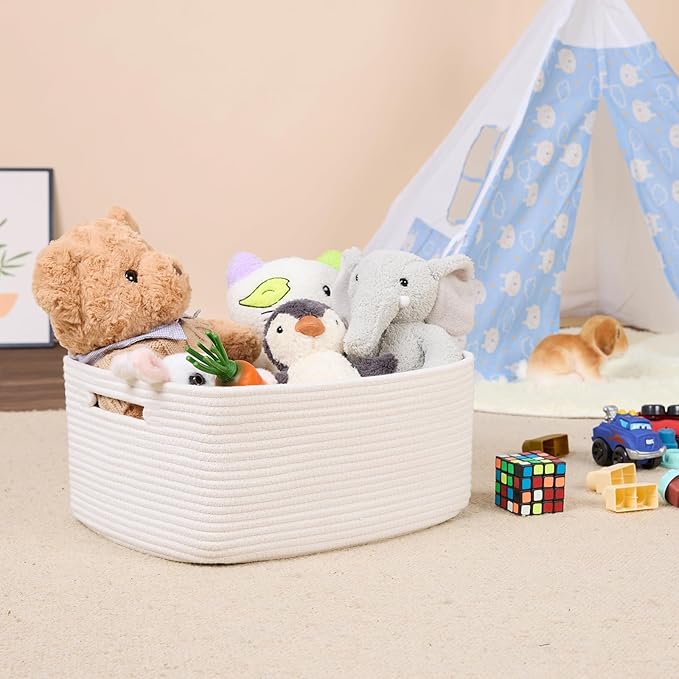 MiniArk Large Storage Baskets for Shelves, Baby Nursery, Toy Baskets Box - Image 5