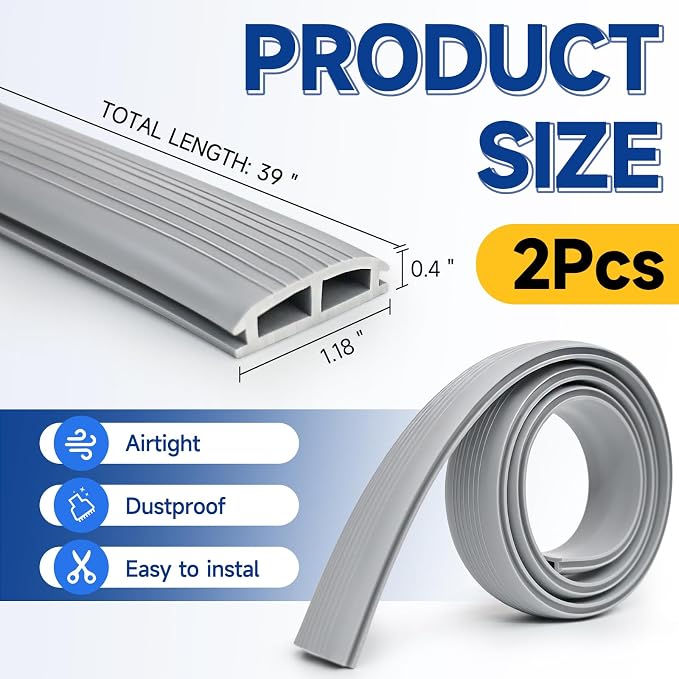 2 Pcs 36 Inch Vinyl Replacement Door Draft Stopper - Image 7