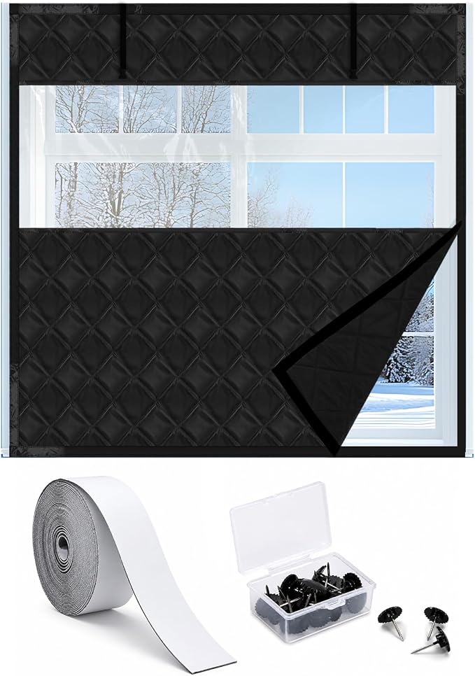 Beeveer Visible Thermal Window Attic Insulation Kit, Oxford Cotton | by Beeveer