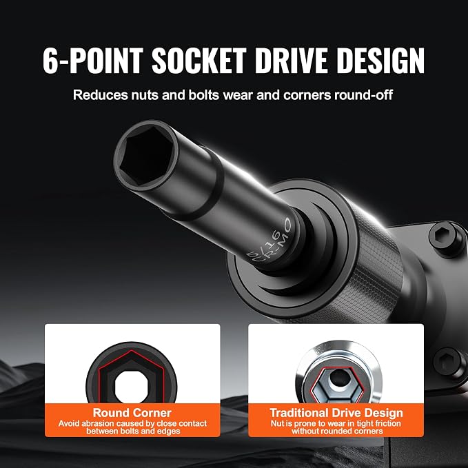 VEVOR Drive Impact Socket Set 1/4" - Image 4