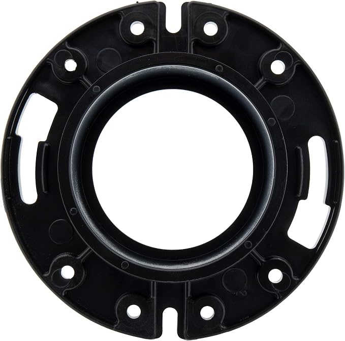 RecPro RV Toilet Closet Flange | 4x3 | ABS Plastic | Toilet-to-Floor Mount | RV - Image 3