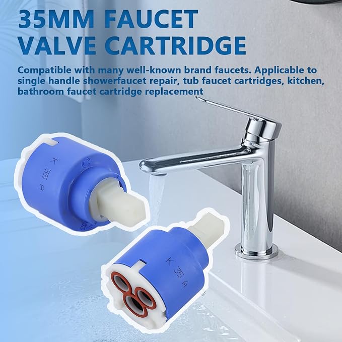 K35A Faucet Cartridge, Replacement Cartridge Compatible - Image 4