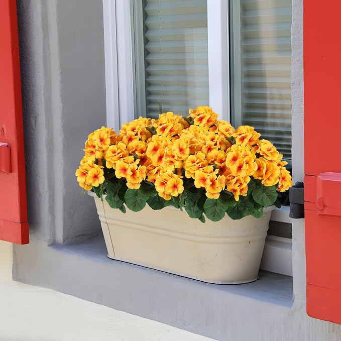 Hananona 6 Pcs Artificial Geranium Flowers - Image 4