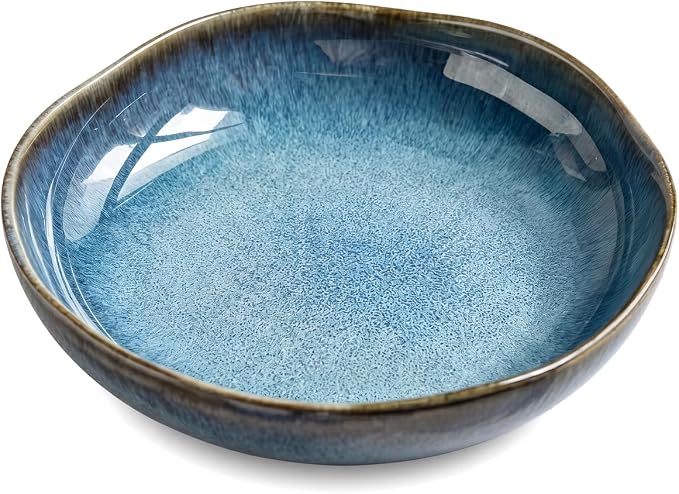 Decorative Bowls Large Ceramic Bowl fruit bowl，front entryway bowl | Irregular by Qiufnaguo