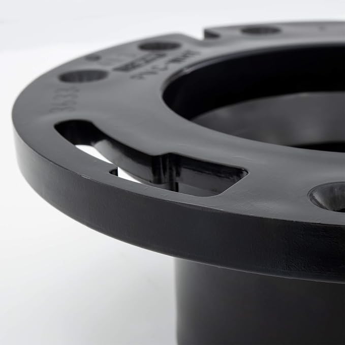 RecPro RV Toilet Closet Flange | 4x3 | ABS Plastic | Toilet-to-Floor Mount | RV - Image 6