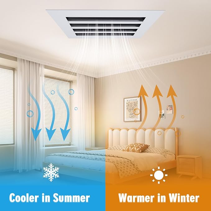 10x8 Modern AC Vent Cover, Decorative Air Vent Register Grille - Image 8